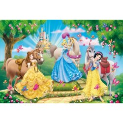 Puslespil 15 brikker prinsesser